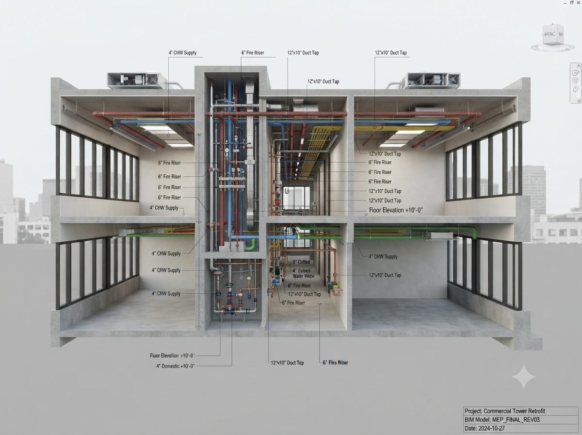 Modelo BIM 3D da THONUS Engenharia
